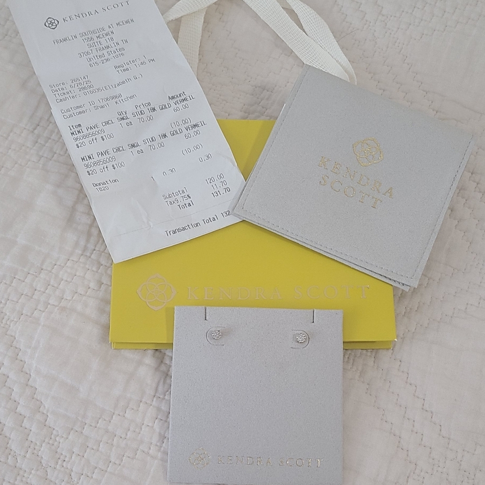 Kendra Scott Silver Earrings